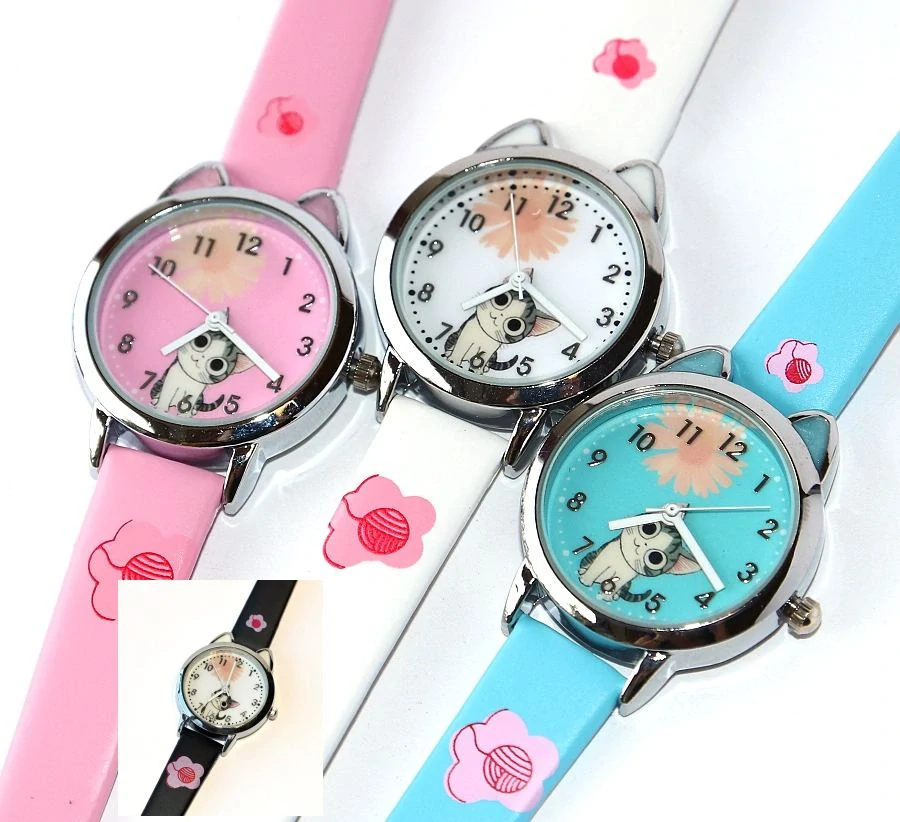 Dětské hodinky Fashion Jewerly - Roztomilé Koťátko, Kočka, Krásná Kočička s ušima, Love Cats 2833
