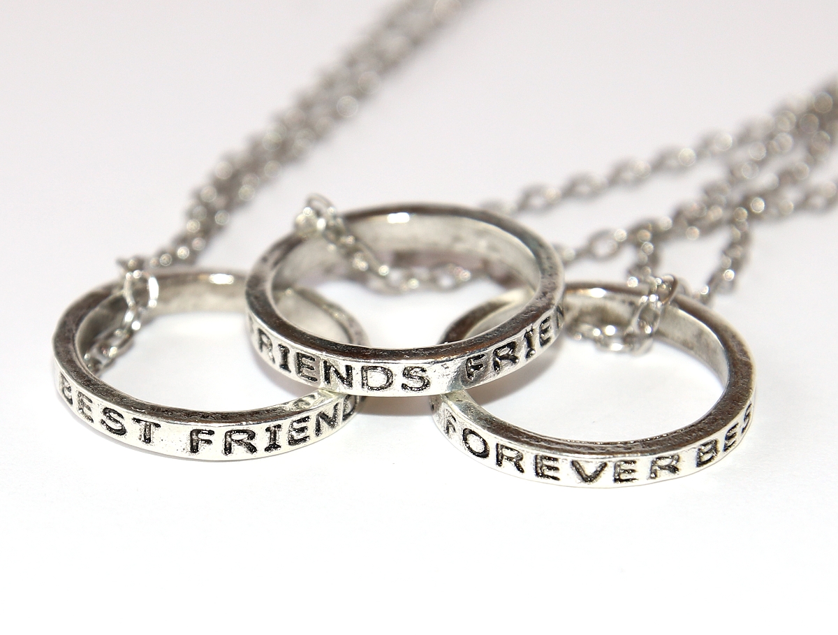1ks Řetízek do páru pro X osob Fashion Jewerly - Prsteny pro nejlepší kamarády navždy, Přátelství, Best Friends Forever 2953