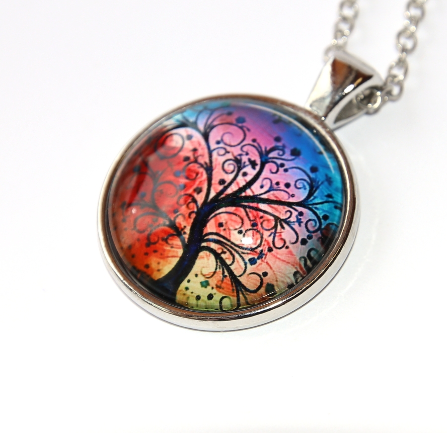 Řetízek Fashion Jewerly - Amulet Strom života, stabilita, Naše kořeny, Tree of life 3173