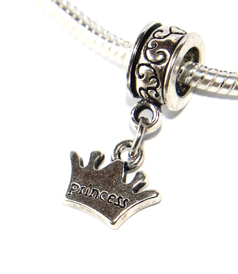 Korálek Fashion Jewerly - Přívěsek Korunka pro princeznu, Radost, Pohádka, Mládí, Princezna, Princess 3237r