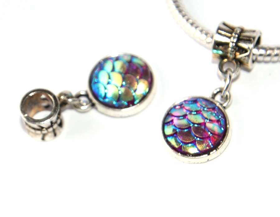 Korálek Fashion Jewerly - Přívěsek Dračí oko, Dračí šupiny, Barevné šupiny, Hadí tělo, Dragon´s Eye 3240