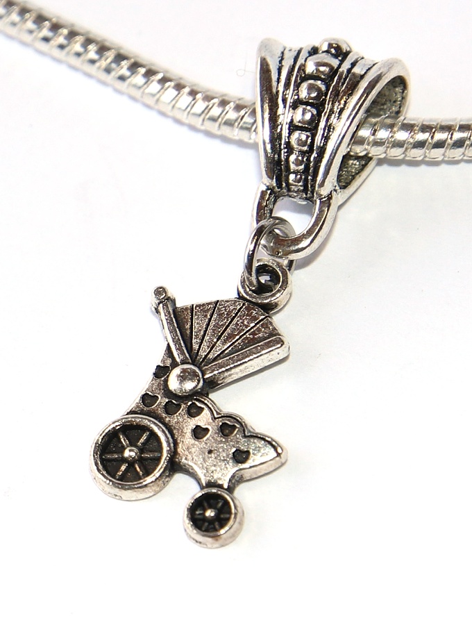 Korálek Fashion Jewerly - Přívěsek Kočárek, Rodina, Děti, Štěstí, Baby buggy 3273