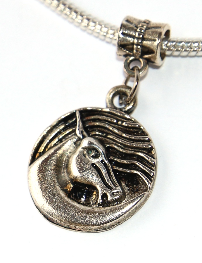 Korálek Fashion Jewerly - Koňská hlava, Kůˇm, Příroda, Zvířata, Přátelství, Láska, Horse 3282