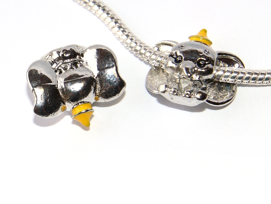 Korálek na náramek nebo řetízek Fashion Jewerly - Slon, Slůně, Zvířata, Příroda, Elephant 3288