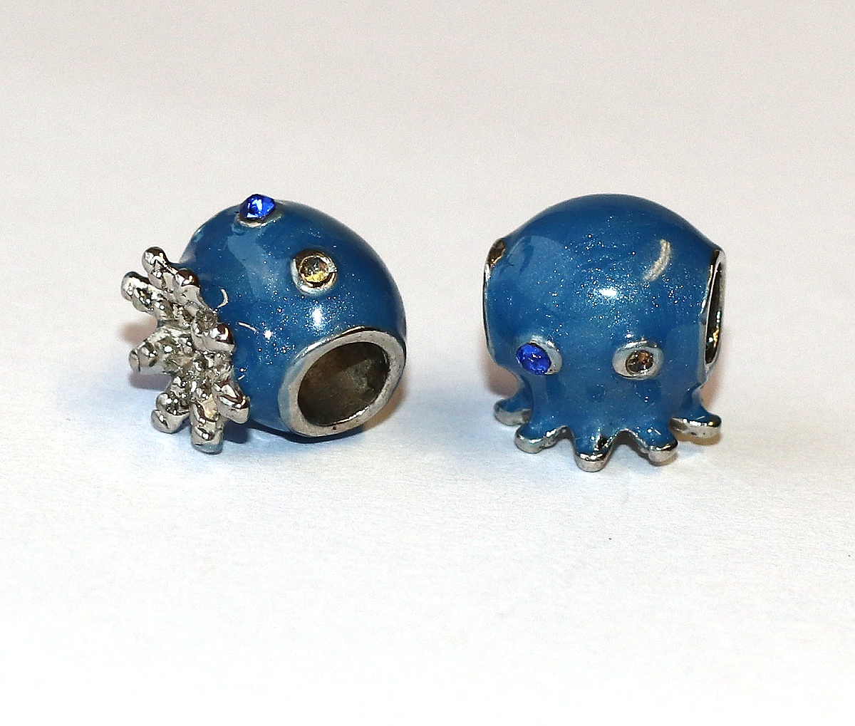 Korálek Fashion Jewerly na náramek nebo řetízek - Modrá Chobotnice, Roztomilá Chapadla, Miluji moře, Prázdniny 3552