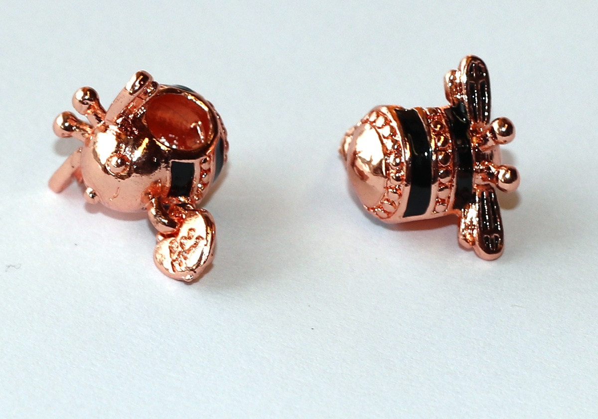 Korálek Fashion Jewerly na náramek nebo řetízek - Zlatá včelka, Pilná pracovnice, Včelí Královna se srdcem 3561