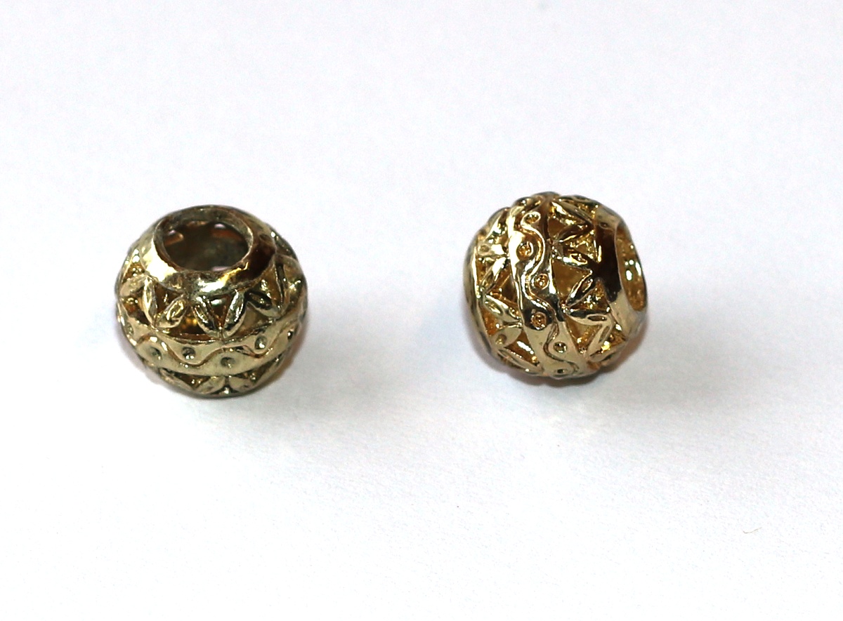 Korálek Fashion Jewerly na náramek nebo řetízek - Zlaté Vlnky, Vlnohraní, Elegance 3563