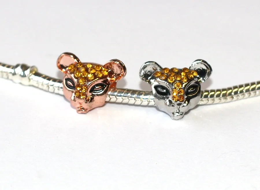 Korálek Fashion Jewerly na náramek nebo řetízek - Lvice Zdobená, Krásná kočka se šarmem, Kleopatřin Mazlíček, Puma s příběhem 3612