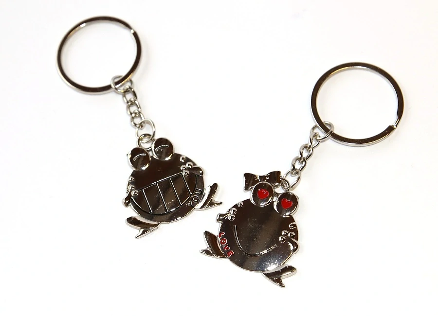 Klíčenka 2 ks Joyka - Pro Páry Žabka a Žabák, Miláčci, I Love you, Frog Style 3683