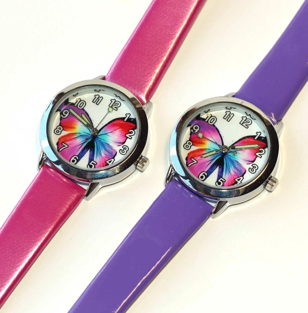 Dětské hodinky Fashion Jewerly - Barevný Motýl, Duhová Láska, Love My Special Butterfly 3689