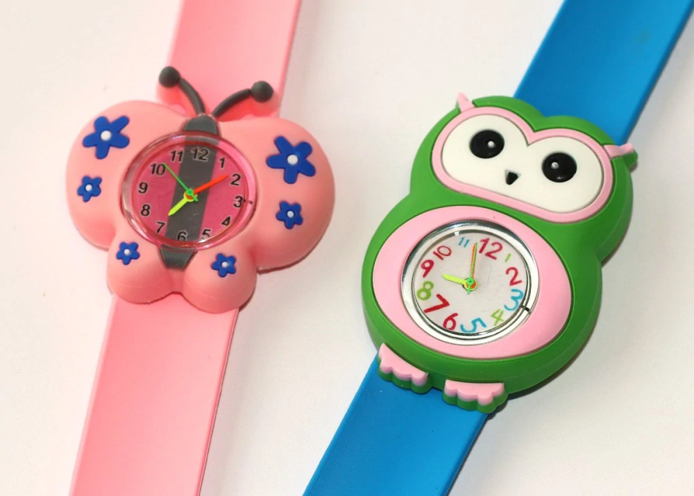 Dětské hodinky Fashion Jewerly Omotávací - Růžový motýl, Sova Barevná 3690