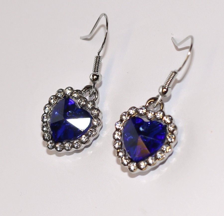 Srdce Oceánu Fashion Jewerly - Modrá barva, Třpytivé Srdce, Výběr Prsten, Náramek, Naušnice, Řetízek nebo Vše? :), Love Titanic 3754