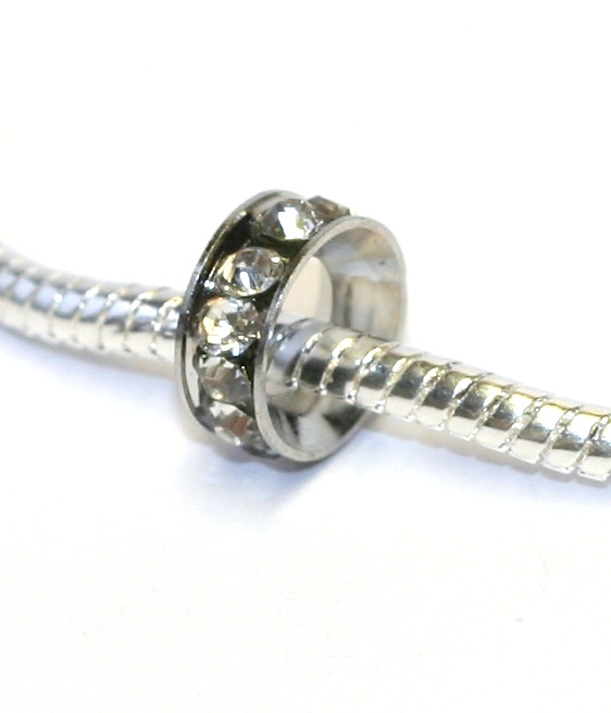 Korálek na náramek Fashion Jewerly - Zdobený kroužek 1097