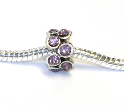 Korálek na náramek Fashion Jewerly - Růžová dáma 1116