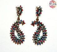 Náušnice Fashion Jewerly - Bohemian barevné korálky 111