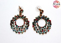 Náušnice Fashion Jewerly - Bohemian barevné kruhy 113
