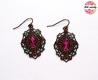 Náušnice Fashion Jewerly - Ethnic rose drops 120