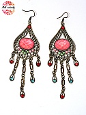 Náušnice Fashion Jewerly - Orientální barevné dlouhé 131