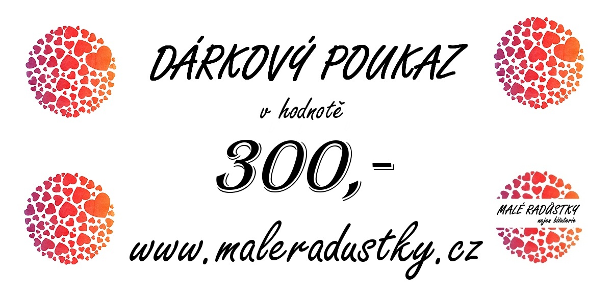 Dárkový poukaz v hodnotě 300,-