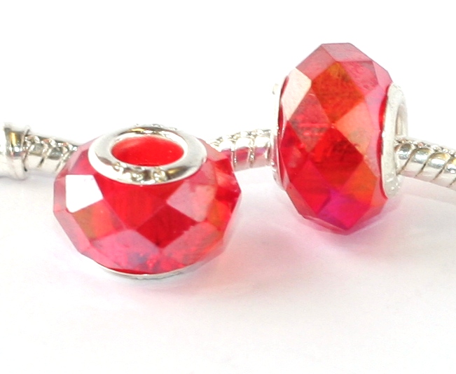 Korálek na náramek Fashion Jewerly - Červená perleť 1632