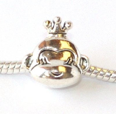 Korálek na náramek Fashion Jewerly - Stříbrná opička, princezna opice 1682