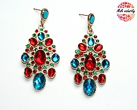 Náušnice Fashion Jewerly - Red and blue chic 149