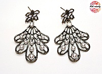 Náušnice Fashion Jewerly - White pearls 159