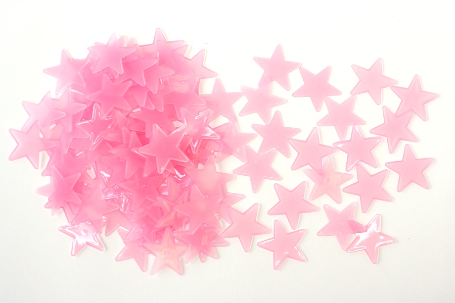 MR Svítící hvězdy ve tmě - 100 Ks růžová hvězda 1835
