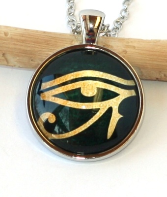 Řetízek Fashion Jewerly - Amulet Horovo oko, Egypt, Pyramidy, Vědomí 2077