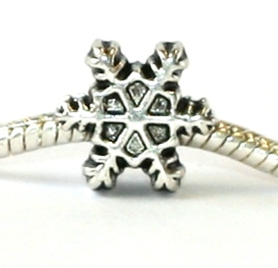 Korálek na náramek Fashion Jewerly - Sněhová vločka, hvězda 2178