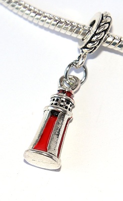 Korálek Fashion Jewerly - Přívěsek Maják červený, Red Lightouse, Safety 2389