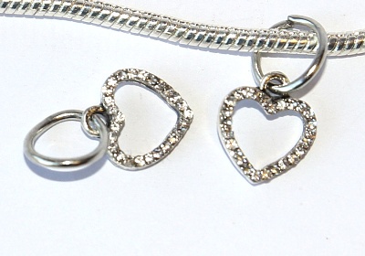 Korálek Fashion Jewerly - Přívěsek Stříbrné srdíčko Simple Elegant, Srdce, Silver Heart 2392