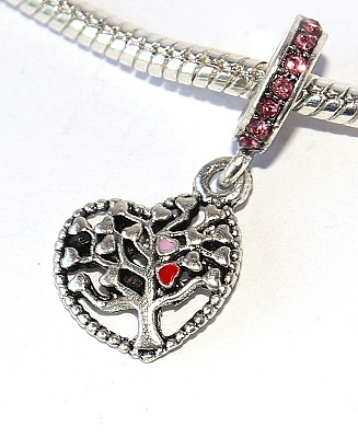 Korálek Fashion Jewerly - Přívěsek Strom života v srdci, Rodinné kořeny, Family forever 2459