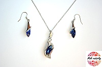 Souprava Fashion Jewerly - Náušnice a řetízek - Noční obloha 259