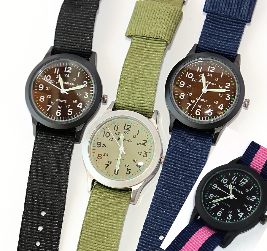 Dětské a universální hodinky Fashion Jewerly - Sportovní chlapecké, Military, Ručičky svítí ve tmě 2734