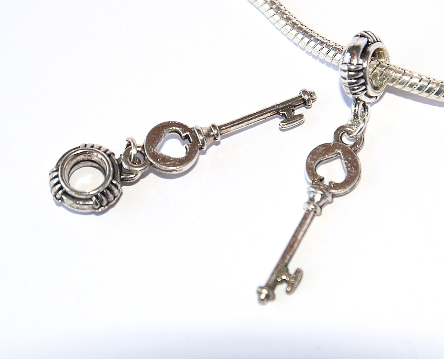 Řetízek Fashion Jewerly - Klíč k srdci a ke štěstí, Klíček s listem, Key with leaf 2967