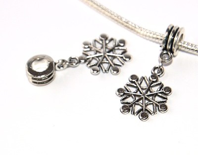 Korálek Fashion Jewerly - Přívěsek Sněhová vločka, Příroda, Snowflake 3209