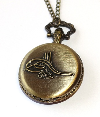 MR Kapesní Hodinky na řetízku, bronzové - Hudba, Noty, Houslový klíč, Miluji Zpěv a Hraní, Elegantní hudebník, Love Music 3535