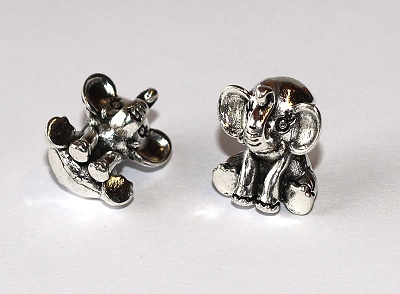 Korálek Fashion Jewerly na náramek nebo řetízek - Slon, Slonice, Věrná maminka, Pro štěstí 3567