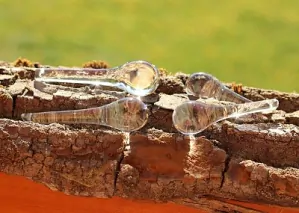 Joyka Křištálové korálky - Slza hladká, 4 velikosti, Svět vzhůru nohama, Česká výroba, Starožitnost z lustrů, Lapač světla 3621