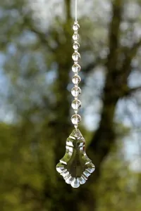 JoyKa Světelný Zářič Křišťálový - Čistá romantika, Retro láska, Český skleněný Lapač Slunce 3631