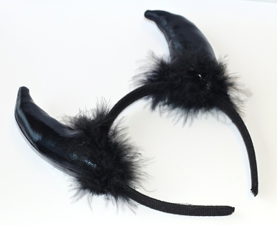 Čelenka černá, Fashion Jewerly - Čertí rohy, Krásná Čertice, Výlet do pekla 3751