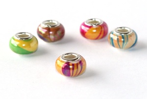 Korálky, přívěsky Fashion Jewerly - Čmáranice perleť 768