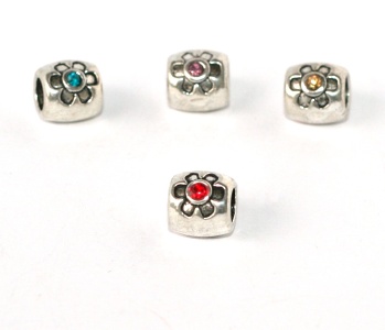 Korálky na náramek Fashion Jewerly - Kytička s kamínkem 816