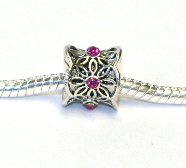 Korálek na náramek Fashion Jewerly - Růžová princezna 1105