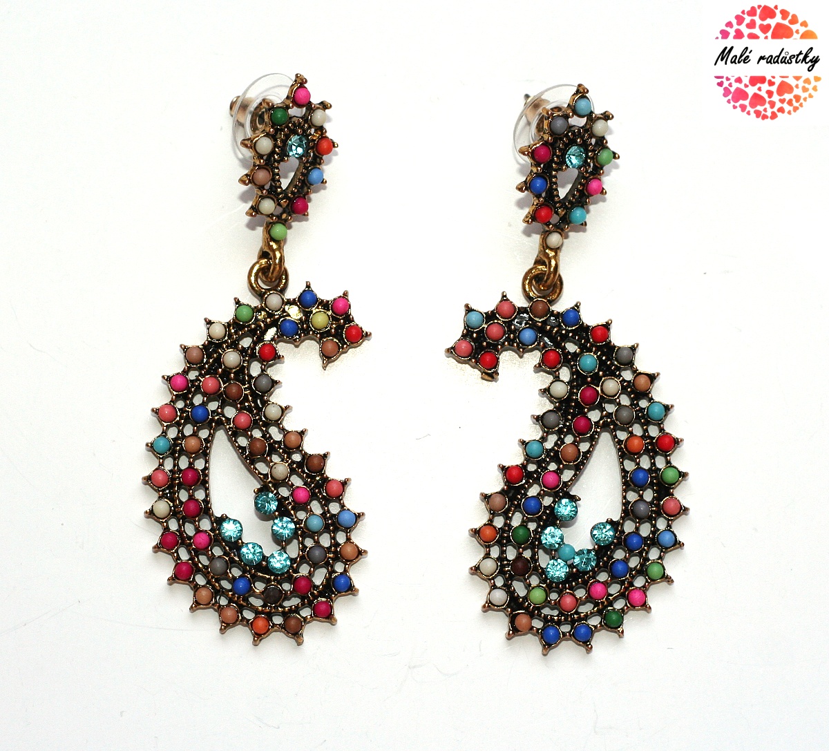 Náušnice Fashion Jewerly - Bohemian barevné korálky 111