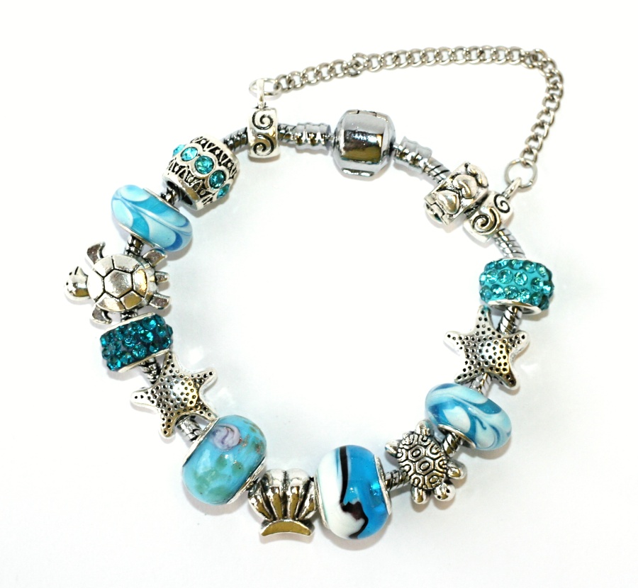 Korálky na Náramek Fashion Jewerly - Oceán, želva, mořská hvězdice 1230