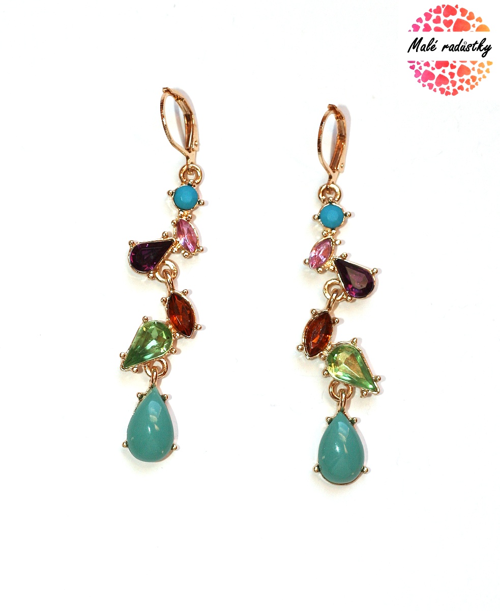 Náušnice Fashion Jewerly - Tear rainbow 124