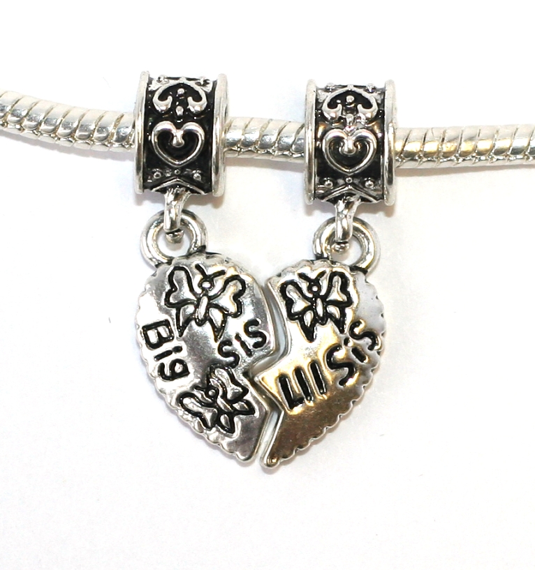 Korálek Fashion Jewerly - 2 Přívěsky Malá a velká sestra 1305