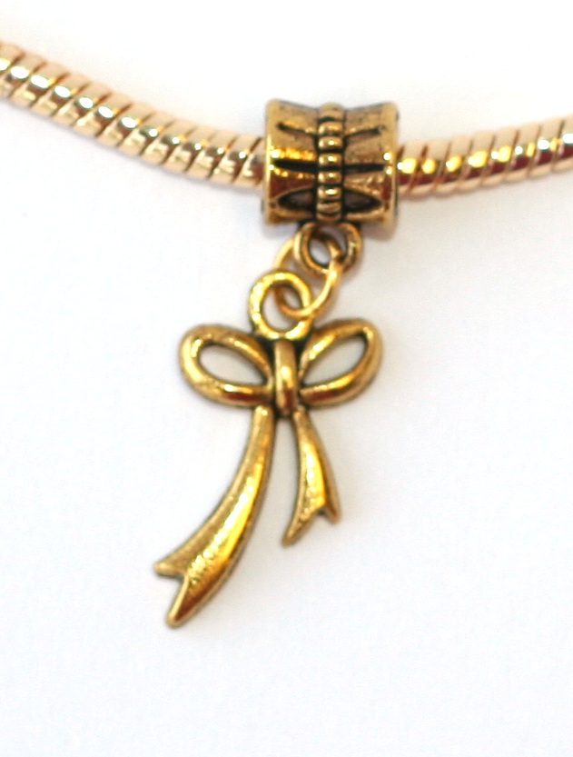 Korálek Fashion Jewerly - Přívěsek Mašlička Zlatá 1351